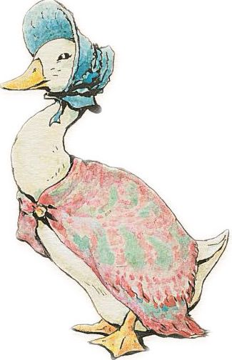 Aquarel illustratie van een eend.